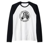 Ehlers-Danlos Syndrome - Proud Zebra Strong Warrior Raglan Baseball Tee
