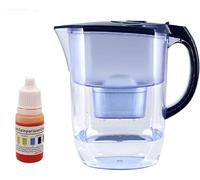 EHM Original Alkaline Water Pitcher - 3.5L Pure Healthy Water Ionizer With Activated Carbon Filter - Healthy Clean & Toxin-Free Mineralized Alkaline Water In Minutes - PH 8.5-9.5 (Blue)