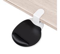 EHO Clamp on Mouse Platform, Clip Pad Rotating 360 Degree, w/Comfortable Gel Wrist Rest, Ergonomic, Attachment, Slide Out Tray, Suitable for 1.5'' Thickness Desk, Desk Organizer (EH-03704)