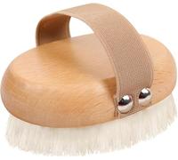 eHomeA2Z Dry Brushing Body Brush with Soft Nylon Bristles | Palm Size, Universal Fit & Easy to Use | Shower Scrubber for Body with Antiskid Elastic Strap | Exfoliating Body Scrub Brush for Lymphatic