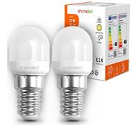 ehomeled E14 LED Fridge Light Bulb Cool White 6000K 2.5W, T22 Pygmy Bulb Led SES Refrigerator Bulb 230V, for Fridge Bulbs, Sewing Machine Bulbs, Cooker Hood, Night Light, 2 Pack