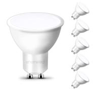 ehomeled GU10 LED Bulbs Warm White 3000K, 4W 470LM 50W Halogen Spotlight Equivlent, Energy Saving GU10 LED Light Bulbs 120° Beam Angle, AC 220V-240V Non Dimmable, 6 Pack