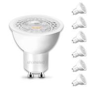 ehomeled GU10 LED Light Bulbs Natural Daylight White 4000K, 4W 400LM High Energy Saving Light Bulbs, 38° Beam Equivalent 50W GU10 Halogen Spotlight Bulb, Non-dimmable, No Flickering, 6 Pack