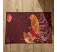 EHOMERY Doormats Inside Soft for Kitchen Floor Chinese Style Art Washable Bathroom Foot Scrubber 40x60cm, Non-Slip Plush Cotton Decor Doormat