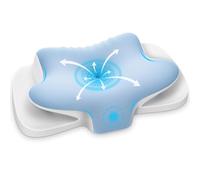 Ehomfory Cervical Memory Foam Pillow Neck Pillow Side Sleeper Pillow Ergonomic Cervical Support for Pain Relief Back Stomach Sleepers with Removable Cover,Blue