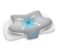 Ehomfory Cervical Memory Foam Pillow Neck Pillow Side Sleeper Pillow Ergonomic Cervical Support for Pain Relief Back Stomach Sleepers with Removable Cover,Silver