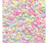 EHOPE 100G Fake Sprinkles Polymer Sprinkles Faux Sprinkles Resin Sprinkles Clay Sprinkles For Resin Fake Candy Sprinkles for Nail Art DIY Crafts Cake Phone Case (100G Colorful cherry blossom)