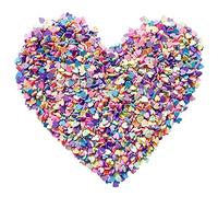 EHOPE 50G Fake Sprinkles Polymer Sprinkles Resin Sprinkles 50G Clay Sprinkles For Resin Nail Art Slices Fake Candy Sprinkles for Nail Art DIY Crafts Cake Phone Case(Heart 9)