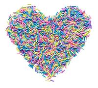 EHOPE 50G Fake Sprinkles Polymer Sprinkles Resin Sprinkles Clay Sprinkles for Resin Nail Art Slices Fake Candy Sprinkles for Nail Art DIY Crafts Cake Phone Case(Sugar granules-8)