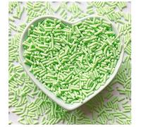 EHOPE 50g Fake Sprinkles Resin Sprinkles Fake Candy Sprinkles Clay Sprinkles Polymer Sprinkles Polymer Clay Slices for Nail Art DIY Crafts Cake Phone Case(17-Light Green）