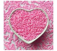 EHOPE 50g Fake Sprinkles Resin Sprinkles Fake Candy Sprinkles Clay Sprinkles Polymer Sprinkles Polymer Clay Slices for Nail Art DIY Crafts Cake Phone Case(3-Pink)