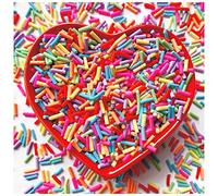 EHOPE 50g Fake Sprinkles Resin Sprinkles Fake Candy Sprinkles Clay Sprinkles Polymer Sprinkles Polymer Clay Slices for Nail Art DIY Crafts Cake Phone Case(21-Colorful Sugar）