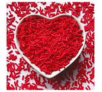 EHOPE 50g Fake Sprinkles Resin Sprinkles Fake Candy Sprinkles Clay Sprinkles Polymer Sprinkles Polymer Clay Slices for Nail Art DIY Crafts Cake Phone Case(12-Red）