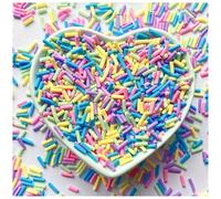 EHOPE 50g Fake Sprinkles Resin Sprinkles Fake Candy Sprinkles Clay Sprinkles Polymer Sprinkles Polymer Clay Slices for Nail Art DIY Crafts Cake Phone Case(22-Purple+Blue）