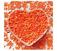 EHOPE 50g Fake Sprinkles Resin Sprinkles Fake Candy Sprinkles Clay Sprinkles Polymer Sprinkles Polymer Clay Slices for Nail Art DIY Crafts Cake Phone Case(5-Orange)