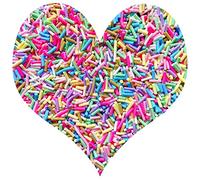 EHOPE 50g Fake Sprinkles Resin Sprinkles Fake Candy Sprinkles Clay Sprinkles Polymer Sprinkles Polymer Clay Slices for Nail Art DIY Crafts Cake Phone Case(Long Blue Sugar granules-10）