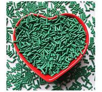 EHOPE 50g Fake Sprinkles Resin Sprinkles Fake Candy Sprinkles Clay Sprinkles Polymer Sprinkles Polymer Clay Slices for Nail Art DIY Crafts Cake Phone Case(13-Dark Green）