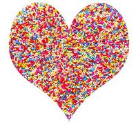 EHOPE 50g Fake Sprinkles Resin Sprinkles Fake Candy Sprinkles Clay Sprinkles Polymer Sprinkles Polymer Clay Slices for Nail Art DIY Crafts Cake Phone Case(Red Sugar granules-11）