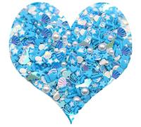 EHOPE Fake Sprinkles Resin Sprinkles Fake Candy Sprinkles Clay Sprinkles Polymer Sprinkles Polymer Clay Slices for Nail Art DIY Crafts Cake Phone Case(40G-Shell+Pentagram-24)