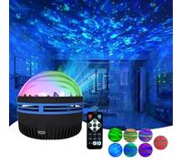 EHOTER 2 In 1 Northern Lights and Ocean-Waves Projector Colorful Changes Night Light with Remote Control Northern Lights Lamp Aesthetic Room Decor Gift for Women Kids (Northern Lights)