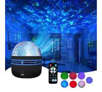 EHOTER 2 In 1 Northern Lights and Ocean-Waves Projector Colorful Changes Night Light with Remote Control Northern Lights Lamp Aesthetic Room Decor Gift for Women Kids (Ocean Wave)