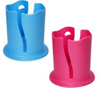EHOTER 2Pack Universal Paddle Board Cup Holder Multifunctional Anti-Tipping Drink Holder for Paddleboard and Kayak Accessories (Blue+Pink)