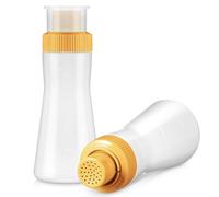 EHOTER 2PCS Cake Syrup Dispense 350ml Graduated Plastic Squeeze Bottle for Soaking Simple Honey Syrup Rain Spray Bottle with Sealing Lid Easy Storage Reusable Baking Tools (Yellow-2PCS)