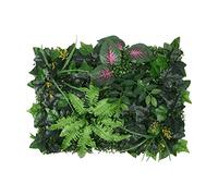 EHOTER Artificial Hedges Panels Garden Privacy Screening 60x40cm Premium Artificial Wall Panels Garden Privacy Protective Screens Faux Plant Wall Backdrop for Home Backyard Decoration (A)