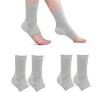 EHOTER Bamboo Compression Socks,Bamboo Anti Fatigue Socks,Soothe Socks for Neuropathy Pain Relief At Bedtime,Plantar Fasciitis Arch Support Socks for Women and Men (2 Pairs)
