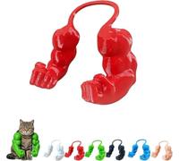 EHOTER Cat Muscle Arms 3D Printed Adjustable Funny Cat Muscular Arms Cosplay Costume Lightweight Halloween Pet Fancy Dress Photo Prop Accessory for Small to Medium Cats & Dog (Red)