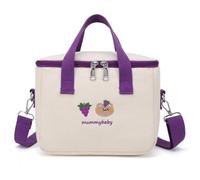 EHOTER Cute Lunch Bag for Girls Insulated Lunch Bag Box Large Capacity Carry-on with Handle and Strap, Kawaii Lunch Box for Kids Teen Women Work School Gifts Easy To Carry for Camping (Purple)