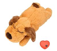 EHOTER Dog Heartbeat Toy Puppy Behavioral Training Aid Toy Pet Puppy Heartbeat Snuggle Anxiety Relief Sleep Aid Plush Stuffed Durable Dog Chew Toys for Smart Dogs Cats