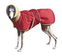 EHOTER Dog Winter Coat with Warm Fleece Lining Outdoor Dog Apparel with Adjustable Bands For Dog warm coat Fleece Clothing Medium and Large Dog Clothes (XL,Red)