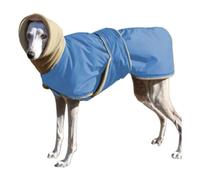 EHOTER Dog Winter Coat with Warm Fleece Lining Outdoor Dog Apparel with Adjustable Bands For Dog warm coat Fleece Clothing Medium and Large Dog Clothes (L,Biue)