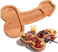 EHOTER Funny Aperitif Board Unique Solid Wood Cheese Board and Charcuterie Boards, Novelty Cutlery Kitchen Wine Meat Cheese Platter Unique Women Gifts for Housewarming Bachelor Party (Left,Small)