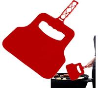 EHOTER Heat Resistant Plastic Barbecue Hand Fan Manual BBQ Blower for Flame Outdoor Camping Picnic Portable Grill Fan Lightweight Coal for Cooking Charcoal Starter (Red)