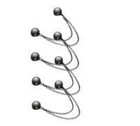 EHOTER Multi-Function Magnetic Clothing Clips, 4 Pack Strongest Magnetic Strength Buttons Clips, Multi-Purpose Magnetic Pinless Brooch, T-Shirt Clips, Hijab Magnets Pins for Women (Black*4)