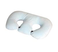 EHOTER Multifunctional Twin Nursing Pillow Maternity Nursing Pillow Breastfeeding Pillow For Pregnant Women Machine Washable Cotton Fabric Twin Support Pillow (Blue)