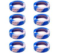 EHOTER New Luggage Protection Covers 8Pcs Luggage Compartment Wheel Protection Cover Shock-Proof Carry on Luggage Wheels Cover Luggage Wheels Silent Protection Cover (Color Blocking B)
