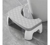 EHOTER Poop Stool For Bathroom 2024 Portable Squatting Poop Foot Stool, Toilet Potty Stool, Toilet Assistance Steps for Home Apartment Dorm Toilets Bathroom Stools for Adults Kids Seniors (Grey)