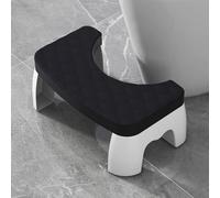 EHOTER Poop Stool For Bathroom 2024 Portable Squatting Poop Foot Stool, Toilet Potty Stool, Toilet Assistance Steps for Home Apartment Dorm Toilets Bathroom Stools for Adults Kids Seniors (Black)