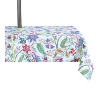 EHouseHome Outdoor Indoor 60x84 inch Rectangle Tablecloth with Umbrella Hole, Waterproof Zippered Patio Table Cloth, Perfect for BBQs, Parties, Summer Gatherings