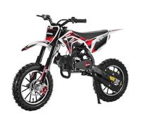 ehozirta 49cc Kids Dirt Bike, 2-Stroke Dirtbike, 40KM/H Gas Power Motocross, Off Road Mini Motorcycle with Front Rear Disc Brakes, Mini Dirt Bike for Kids 5-15 Years Old 5-star quality