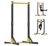 ehozirta Heavy-Duty 11-Position Adjustable Pull Up Station - Pull Up Station, Ultimate Home Gym for Multifunctional Workouts Including Chin-Ups, Dips, and More, Pull Up Stand Station 400LBS Black