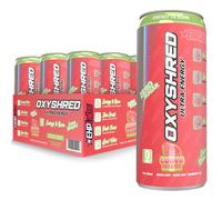 EHP Labs OxyShred Energy Drink - Sugar Free Energy Drinks with Amino Acids, Green Tea Extract, Vitamin C & L Carnitine - Carb Free, Calorie Free, Natural Caffeine, Guava Paradise (12-Pack)