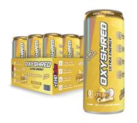 EHP Labs OxyShred Healthy Energy Drink - Zero Sugar Energy Drinks with Amino Acids, Green Tea Extract, Vitamin C & L Carnitine - Zero Carbs, Zero Calories, Clean Caffeine, Pina Colada (12-Pack)