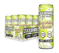 EHP Labs OxyShred Infinity Caffeine Free Energy Drink - Sugar Free Energy Drinks with L Theanine & Vitamins for Clean Energy, Focus & Mood Support - Zero Calories, Zero Carbs. Sparkling Apple 12 Pack