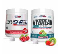 EHP Labs OxyShred Raspberry Refresh + Hydreau Kiwi Strawberry Hydration Bundle