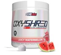 EHP labs OxyShred Thermogenic Pre Workout Powder & Shredding Supplement - Pre Workout with L-Glutamine & Acetyl L-Carnitine, Energy Boost Drink - Juicy Watermelon, 60 Servings