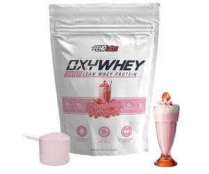 EHP Labs OxyWhey Lean Whey Protein Powder - 25g of Whey Isolate Protein, Meal Replacement Shake, Sugar Free Protein Powder - 15 Serves, Strawberry Milkshake